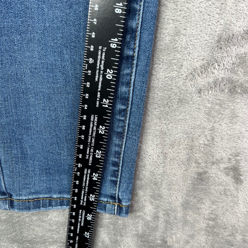 Judy Blue Relaxed Fit Jeans Womens 29 Blue Solid Stretch Denim Whiskered Preppy - Picture 6 of 14